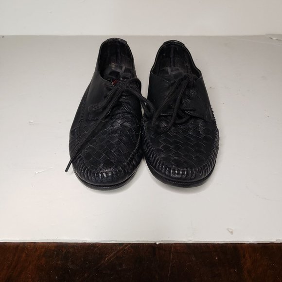 Flexisole womans black lace ups size 6M 49906-40 - Picture 1 of 6